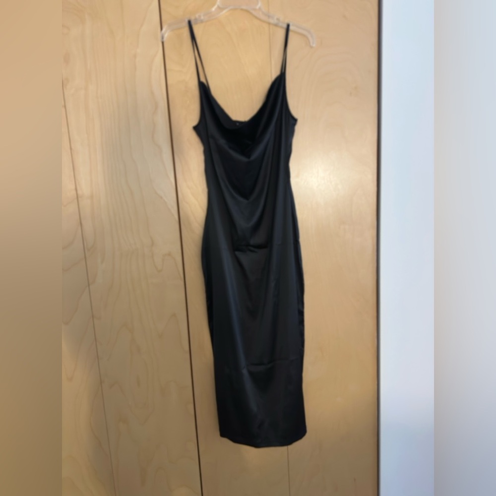 Parisian Works Black Midi Dress